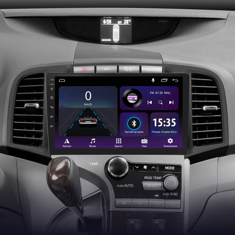 Android head unit SIGMA E9232 ANDROID 10 2+32 Gb Toyota Venza 2008-2016 9"