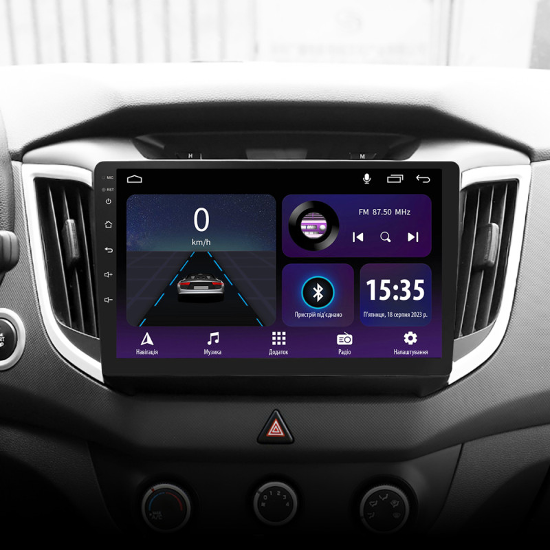 Android head unit SIGMA E10232 ANDROID 10 2+32 Gb Hyundai Creta IX25 2015-2019 10"