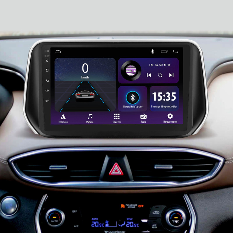 Android head unit SIGMA E10232 ANDROID 10 2+32 Gb Hyundai Santa Fe 4 (ZYJ) 2018-2020 10" (L1)