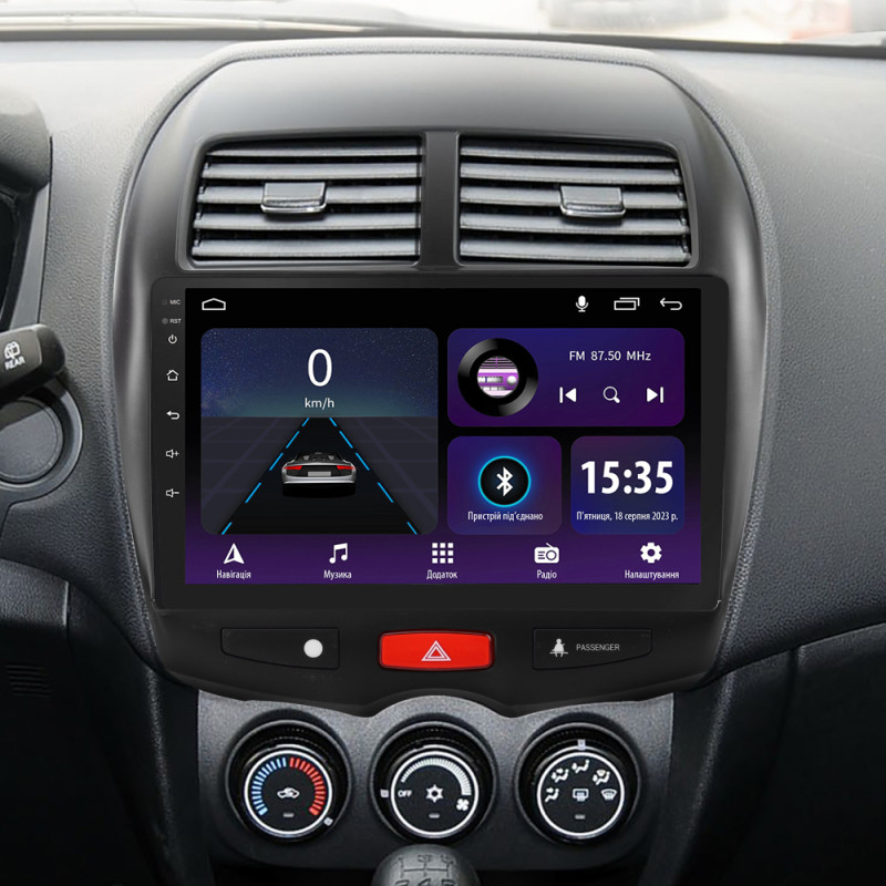 Android head unit SIGMA E10232 ANDROID 10 2+32 Gb Mitsubishi ASX 1 2010-2016 (A) 10"
