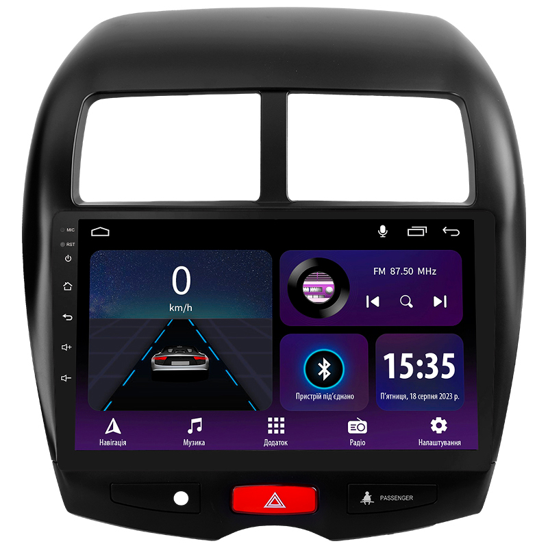 Android head unit SIGMA E10232 ANDROID 10 2+32 Gb Mitsubishi ASX 1 2010-2016 (B) 10"