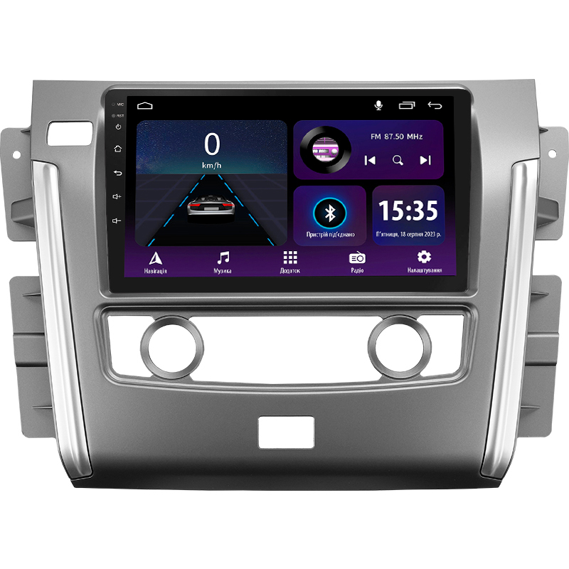 Android head unit SIGMA E10232 ANDROID 10 2+32 Gb Nissan Patrol 6 Y62 2010-2020 (F2) 10"
