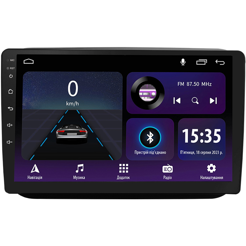 Android head unit SIGMA E10232 ANDROID 10 2+32 Gb Skoda Fabia 2 2007-2014 10"