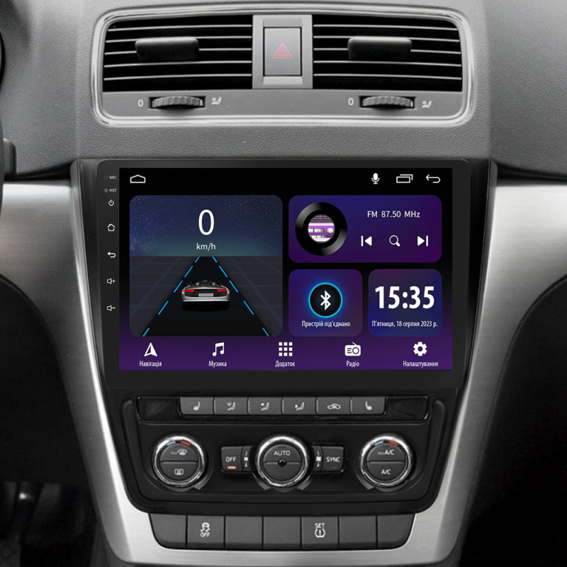 Android head unit SIGMA E10232 ANDROID 10 2+32 Gb Skoda Yeti 5L 2009-2014 10"