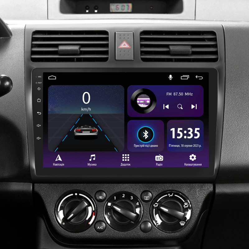 Android head unit SIGMA E10232 ANDROID 10 2+32 Gb Suzuki Swift 3 2003-2010 10"