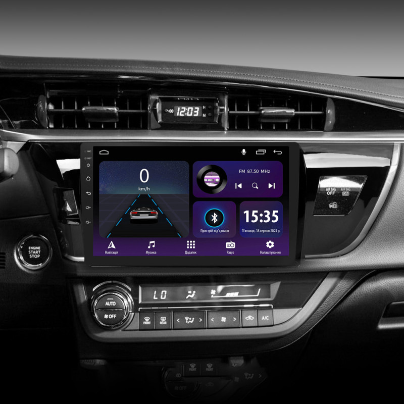 Android head unit SIGMA E10232 ANDROID 10 2+32 Gb Toyota Corolla 11 Middle East 2013-2017 (A) 10"