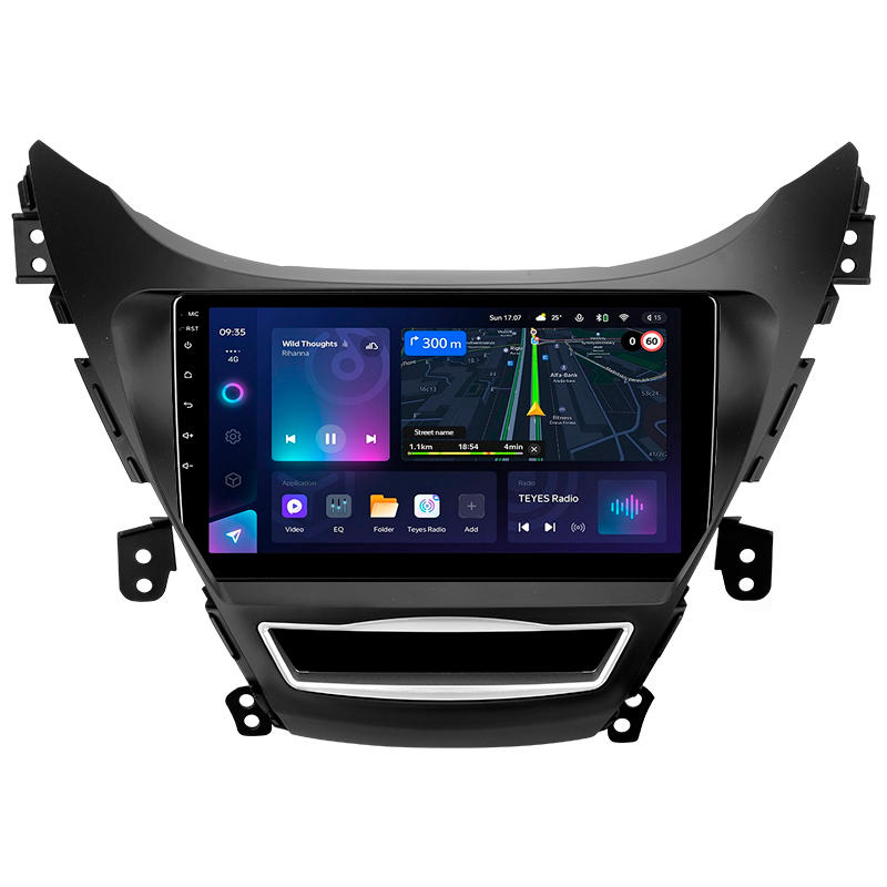 Android head unit Teyes CC3L 4+32 Gb Hyundai Elantra 5 JK GD MD UD 2010-2016 (F1) 9"