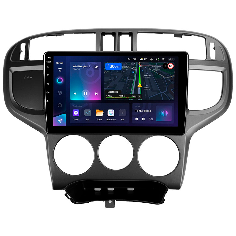 Android head unit Teyes CC3L 4+32 Gb Hyundai Matrix 2001 - 2010 9"