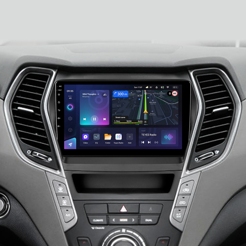 Android head unit Teyes CC3L 4+32 Gb Hyundai Santa Fe 3 2013-2016 (C) 9"