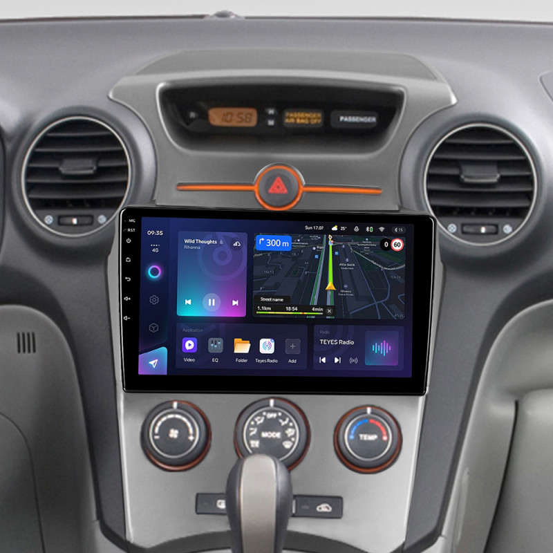 Android head unit Teyes CC3L 4+32 Gb Kia Carens UN 2006-2012 (F1) 9"