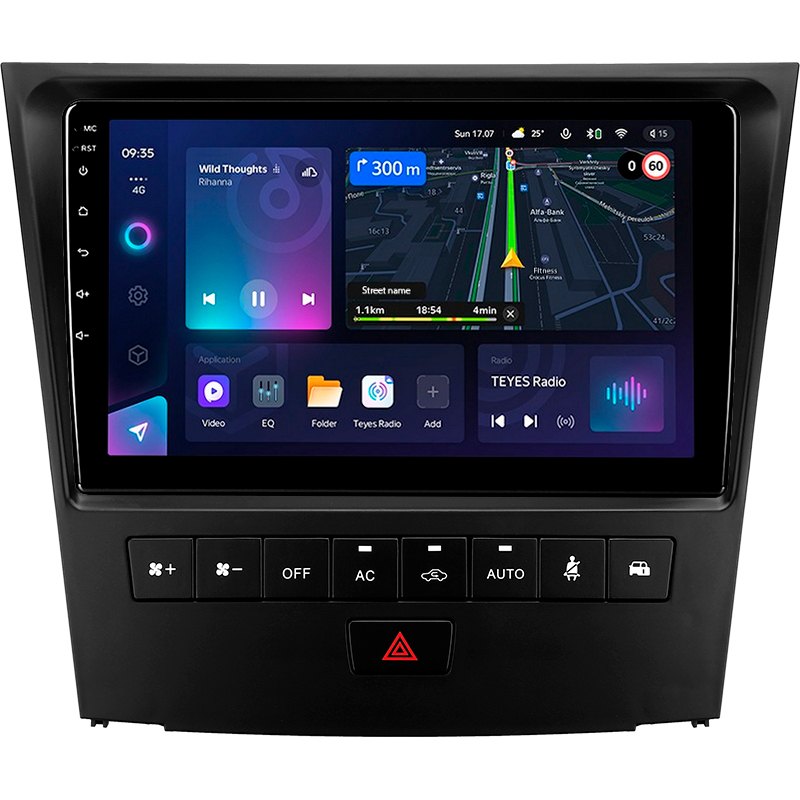 Android head unit Teyes CC3L 4+32 Gb Lexus GS300 S190 GS350 GS400 GS430 GS450h GS460 GS 300 III 3 350 400 430 450h 460 2004-2011 9" (L3)