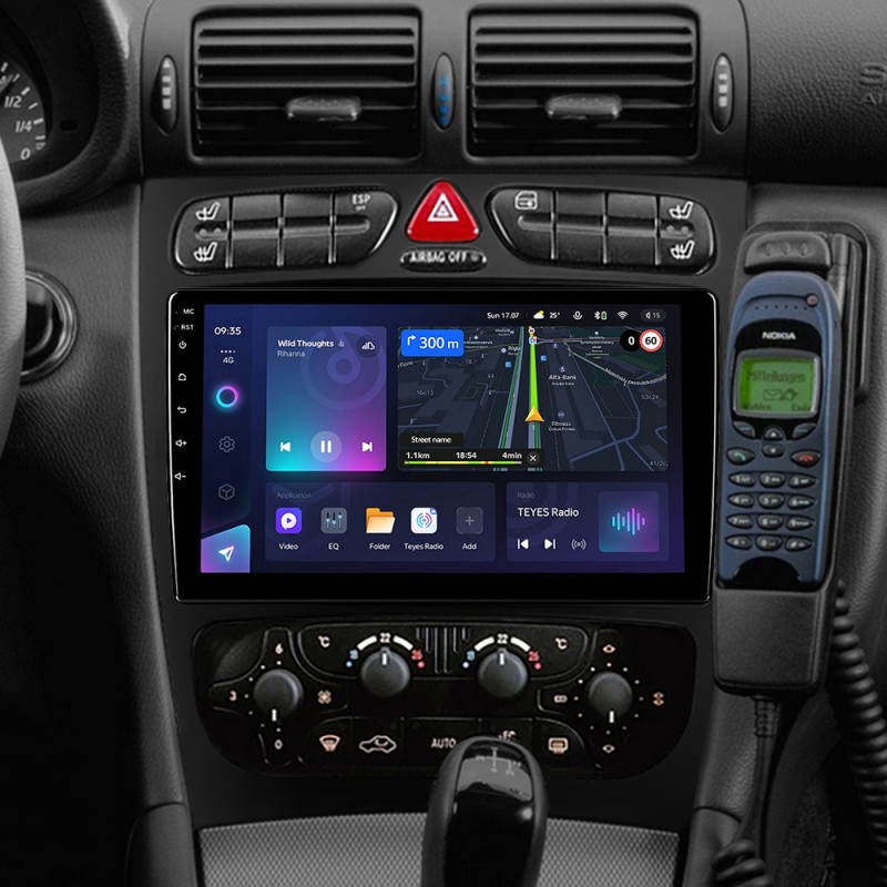 Android head unit Teyes CC3L 4+32 Gb Mercedes Benz C Class S203 CL203 W203 (F1) 2000-2004 9" (L1)