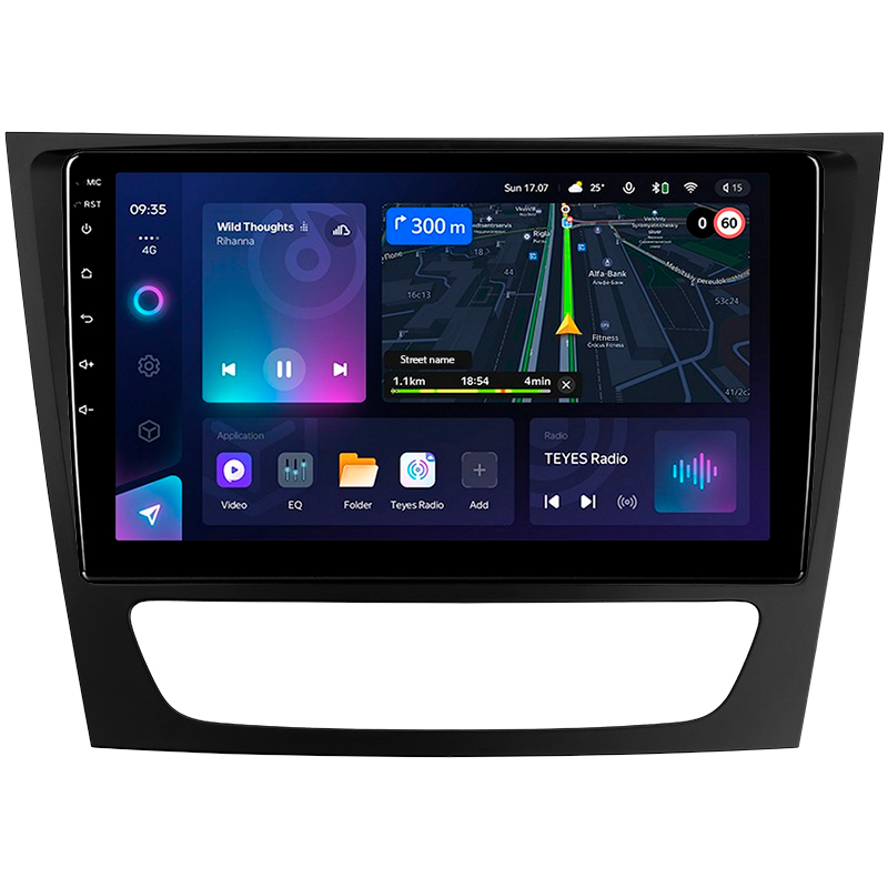 Android head unit Teyes CC3L 4+32 Gb Mercedes Benz E Class S211 W211 2002-2009 CLS Class C219 2004-2010 9"