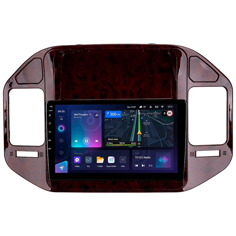 Android head unit Teyes CC3L 4+32 Gb Mitsubishi Pajero 3 V70 V60 1999-2006 (brown) 9"