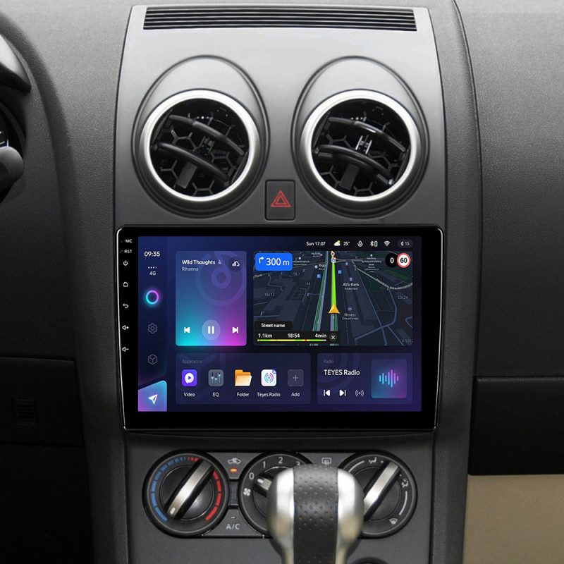 Android head unit Teyes CC3L 4+32 Gb Nissan Qashqai 1 J10 2006-2013 (F2) 9"