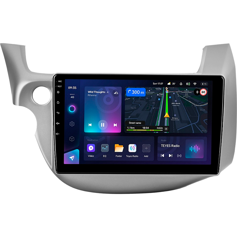 Android head unit Teyes CC3L 4+32 Gb Honda Jazz 2 GG Fit 2 GE 2007 - 2014 10"