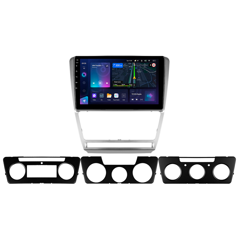 Android head unit Teyes CC3L 4+32 Gb Skoda Octavia 2 A5 2008-2013 10" silver