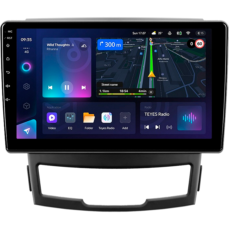Android head unit Teyes CC3L 4+32 Gb SsangYong Korando 3 Actyon 2 2010-2013 9"