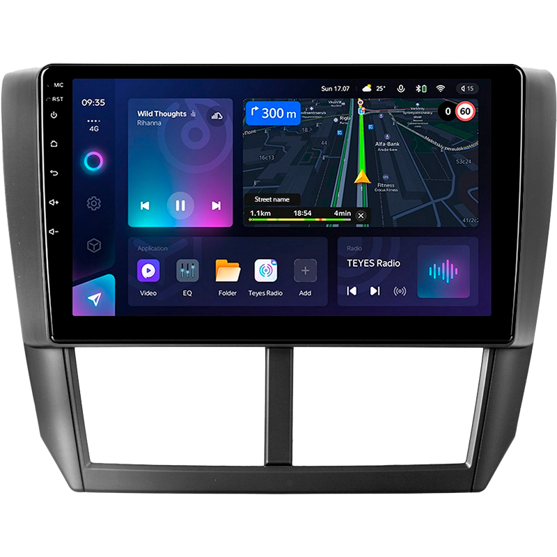 Android head unit Teyes CC3L 4+32 Gb Subaru Forester 3 SH 2007-2013 For Subaru Impreza GH GE 2007-2011 9"