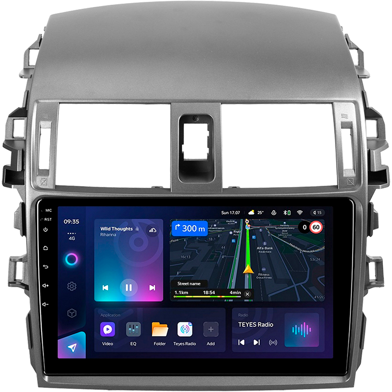 Android head unit Teyes CC3L 4+32 Gb Toyota Corolla 10 E140 E150 2006-2013 (A) 9"