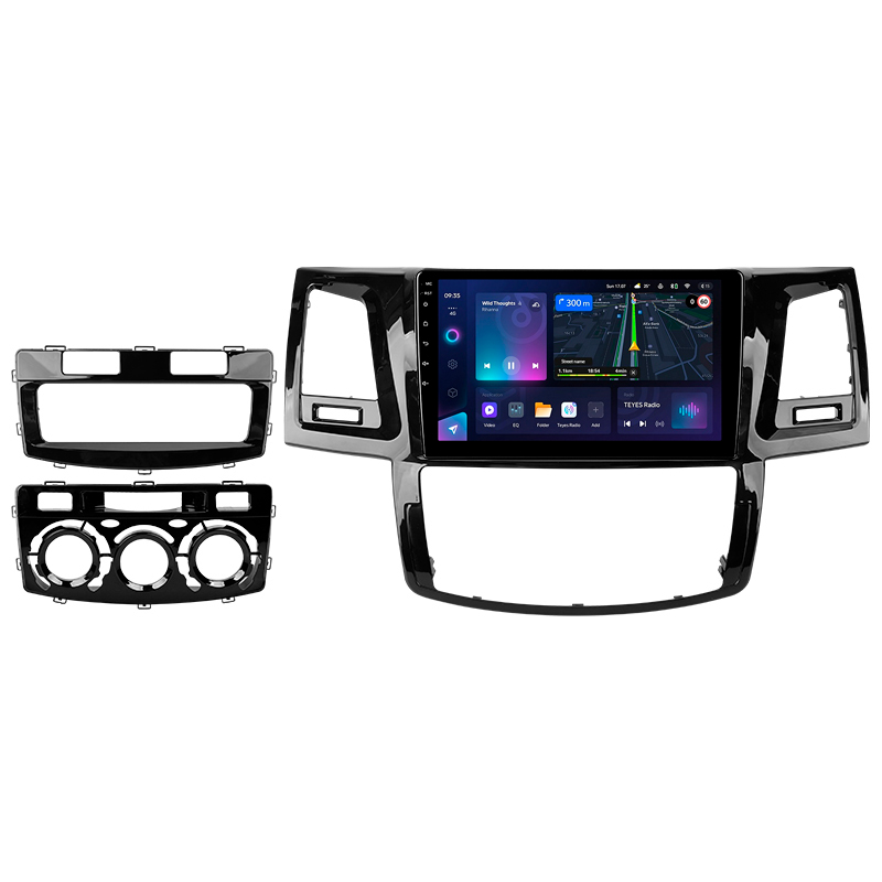 Android head unit Teyes CC3L 4+32 Gb Toyota Fortuner 1 AN50 AN60 HILUX Revo Vigo (F2) 2005-2007 9"
