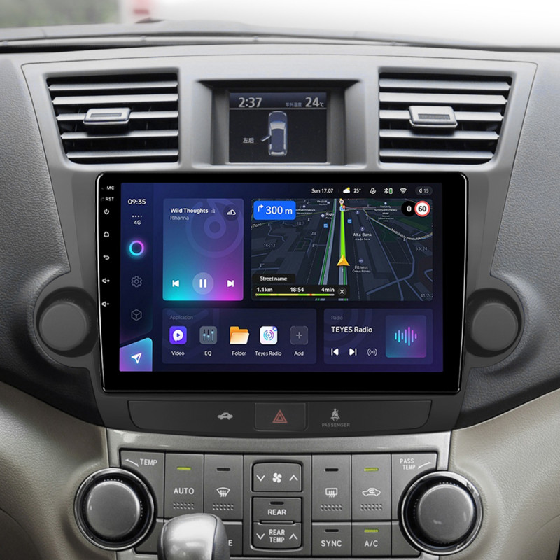Android head unit Teyes CC3L 4+32 Gb Toyota Highlander 2 XU40 2007-2013 (F2) 10" (L1)