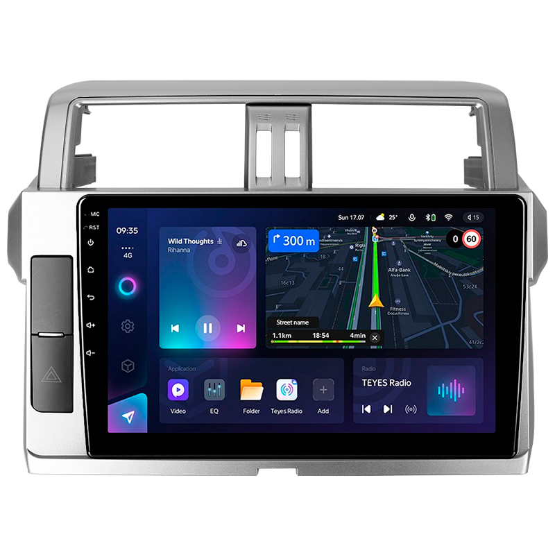 Android head unit Teyes CC3L 4+32 Gb Toyota Land Cruiser Prado 150 2013-2017 10"