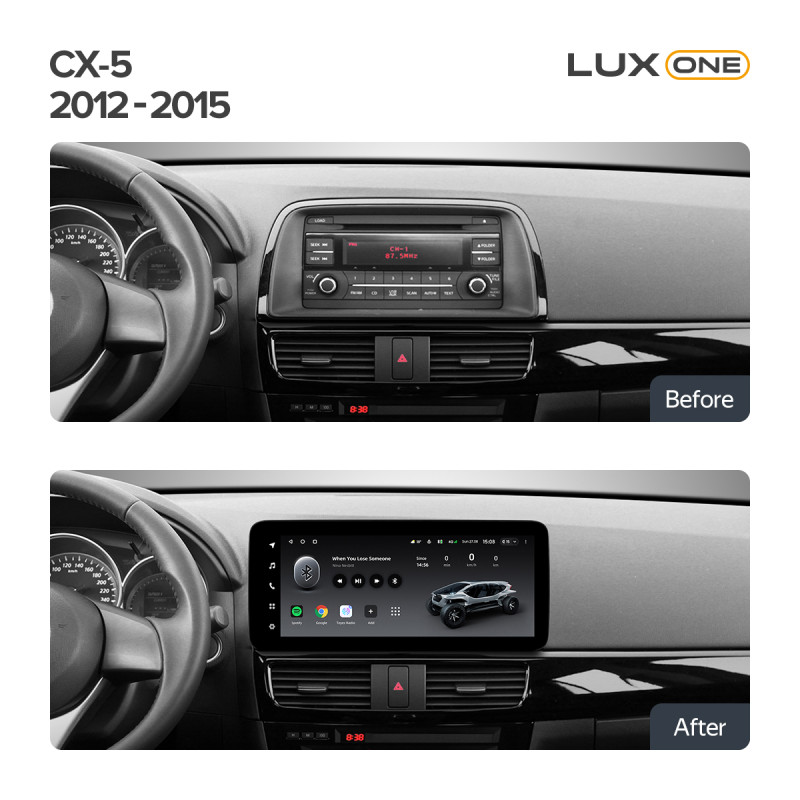 Android head unit Teyes LUX ONE 4+32 Gb Mazda CX5 CX-5 CX 5 1 KE 2012-2015 (B) 12.3"