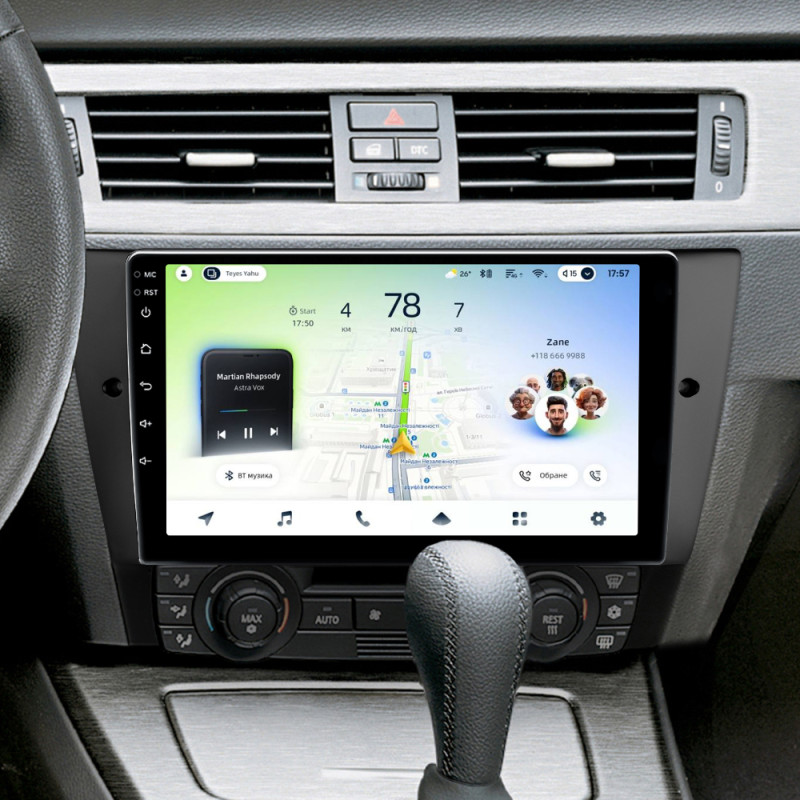 Android head unit Teyes CC4L 4+64 Gb BMW 3 E90 E91 E92 E93 2005-2013 9"