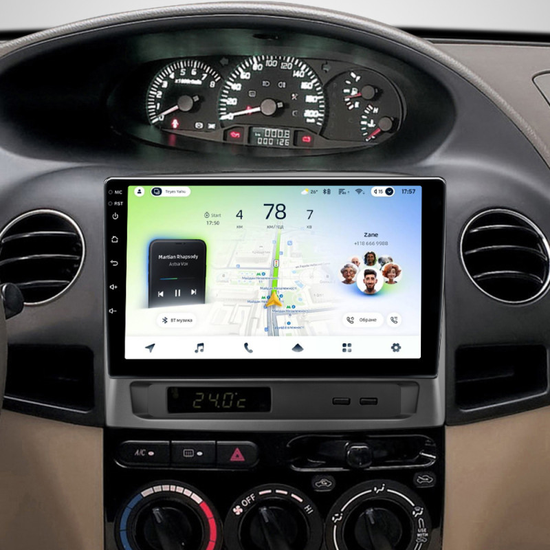 Android head unit Teyes CC4L 6+64 Gb Geely MK 1 2006-2013 9"