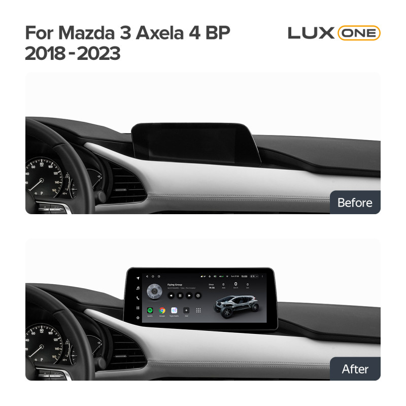 Android head unit Teyes LUX ONE 4+32 Gb Mazda 3 Axela 4 BP 2018-2023 (B) 12.3"