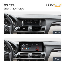 Android head unit Teyes LUX ONE 6+128 Gb BMW X3 F25 NBT 2014-2017 12.3"