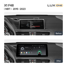 Android head unit Teyes LUX ONE 6+128 Gb BMW X1 F48 NBT 2015-2023 12.3"