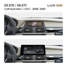 Android head unit Teyes LUX ONE 6+128 Gb BMW X5 E70 X6 E71 CCC (Left hand drive) 2006-2010 12.3"