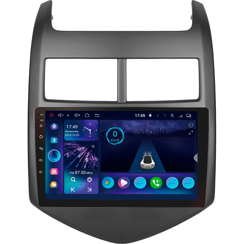 Android head unit SIGMA S9332 ANDROID 13 3+32 Gb 4G DSP Chevrolet Aveo 2 2011-2015 9"