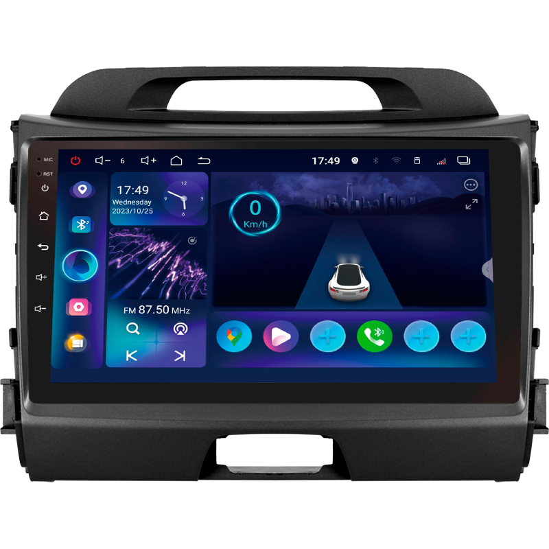 Android head unit SIGMA S9332 ANDROID 13 3+32 Gb 4G DSP Kia Sportage 3 SL 2010-2016 (A) 9"