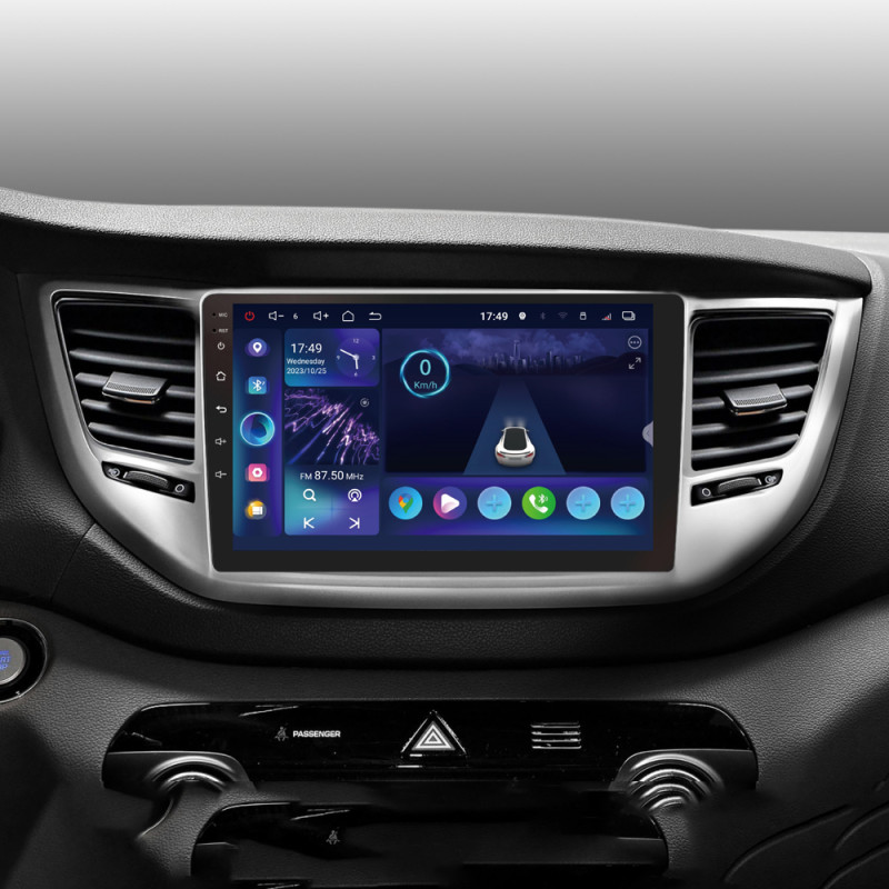 Android head unit SIGMA S9332 ANDROID 13 3+32 Gb 4G DSP Hyundai Tucson 3 2015-2018 (A) 9"
