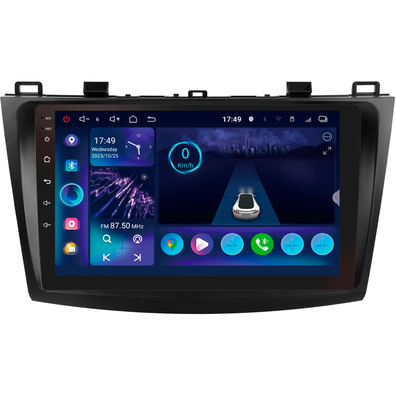 Android head unit SIGMA S9332 ANDROID 13 3+32 Gb 4G DSP Mazda 3 2 2009-2013 9"