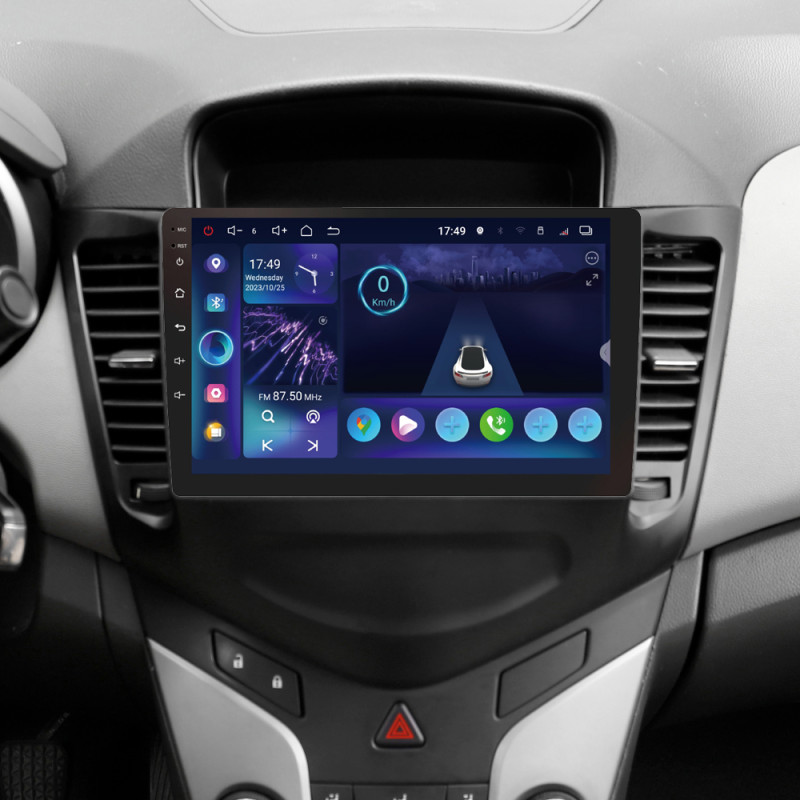 Android head unit SIGMA S9332 ANDROID 13 3+32 Gb 4G DSP Chevrolet Cruze J300 2008-2014 9"