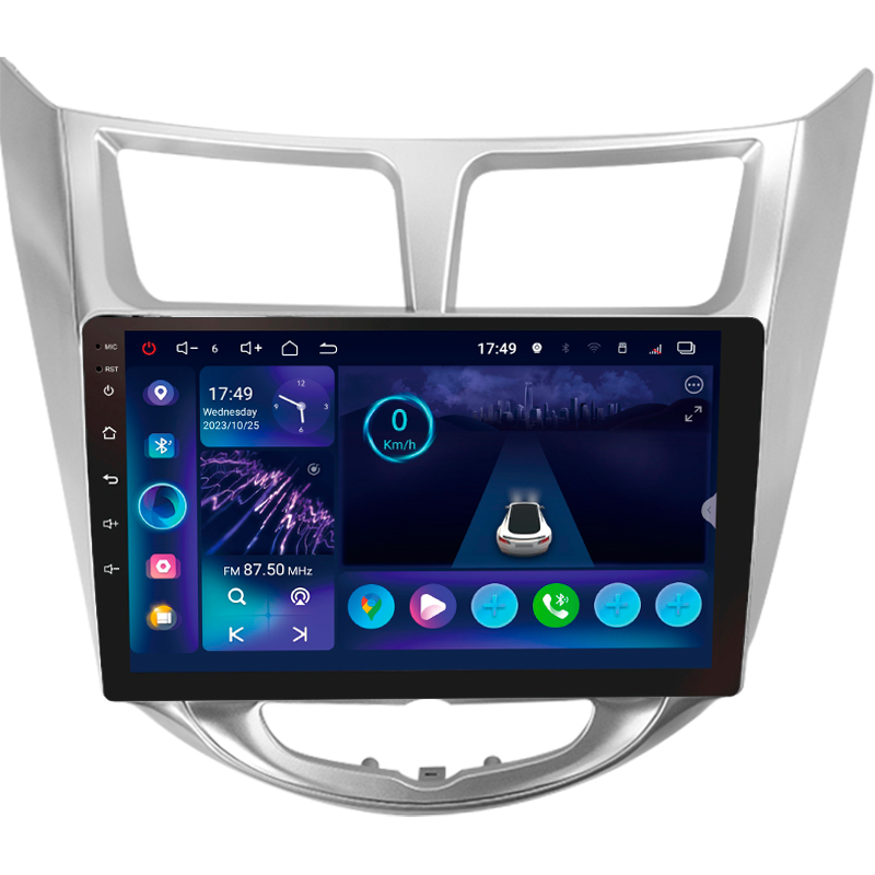 Android head unit SIGMA S9332 ANDROID 13 3+32 Gb 4G DSP Hyundai Solaris 1 2010-2016 9"