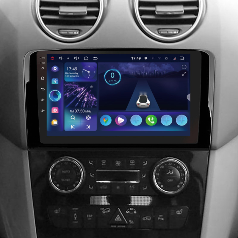 Android head unit SIGMA S9332 ANDROID 13 3+32 Gb 4G DSP Mercedes Benz ML GL ML350 GL320 X164 2005-2009 (F1) 9"