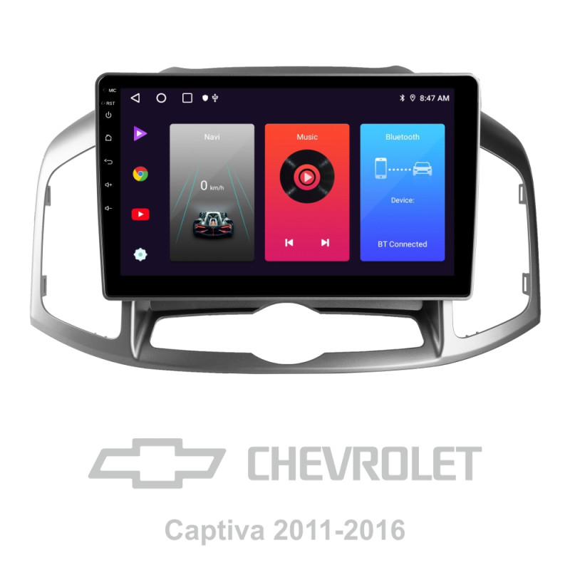 Android head unit SIGMA F10216 ANDROID 10 2+32 Gb Chevrolet Captiva 1 (F2) 2011-2016 10"