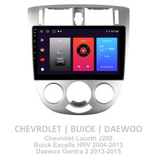 Android head unit SIGMA F10216 ANDROID 10 2+32 Gb Chevrolet Lacetti J200 For Buick Excelle Hrv 2004-2013 For Daewoo Gentra 2 2013-2015 (F1) 10"