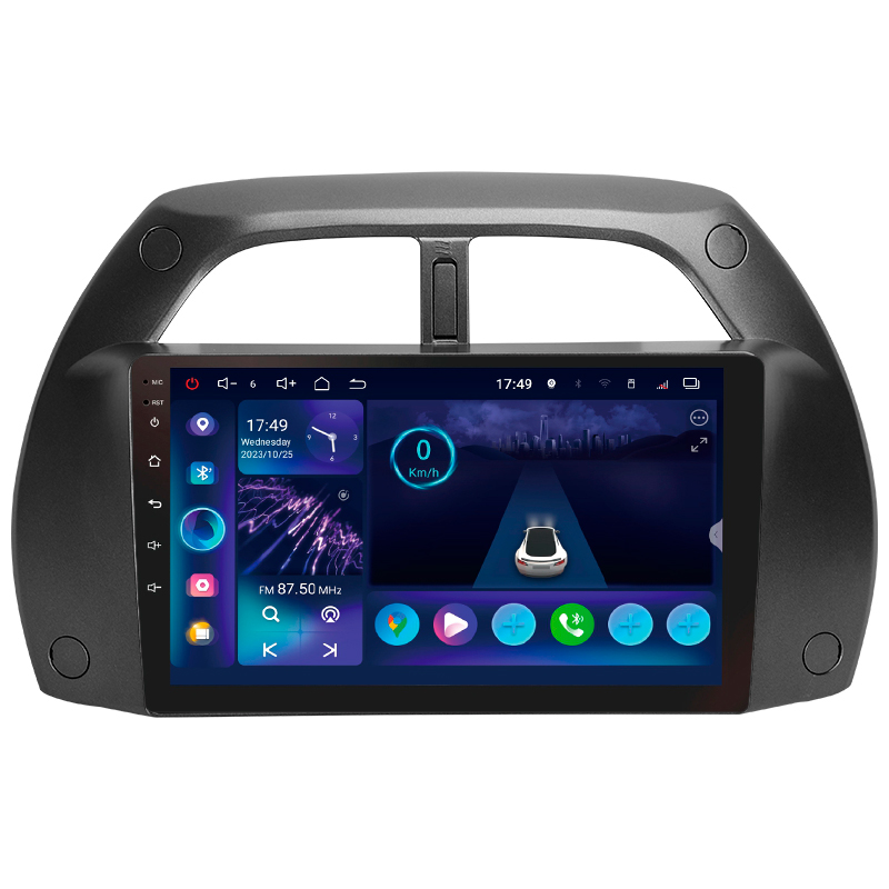 Android head unit SIGMA S9332 ANDROID 13 3+32 Gb 4G DSP Toyota RAV4 2 CA20 CA20W XA20 2000 - 2003 (F3) 9"