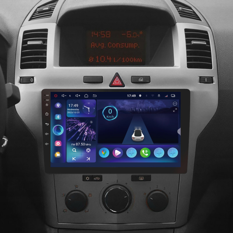 Android head unit SIGMA S9332 ANDROID 13 3+32 Gb 4G DSP Opel Zafira B 2005-2014 For Opel Astra H (F2) 2004-2014 9"