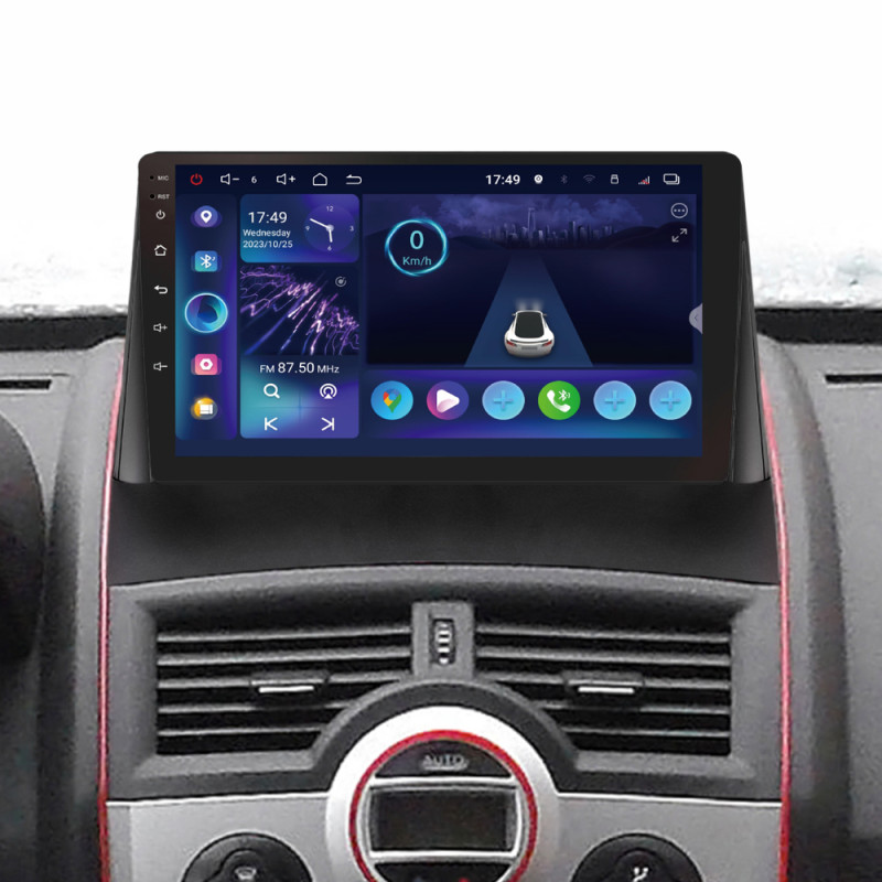 Android head unit SIGMA S9332 ANDROID 13 3+32 Gb 4G DSP Renault Megane 2 2002-2009 9"