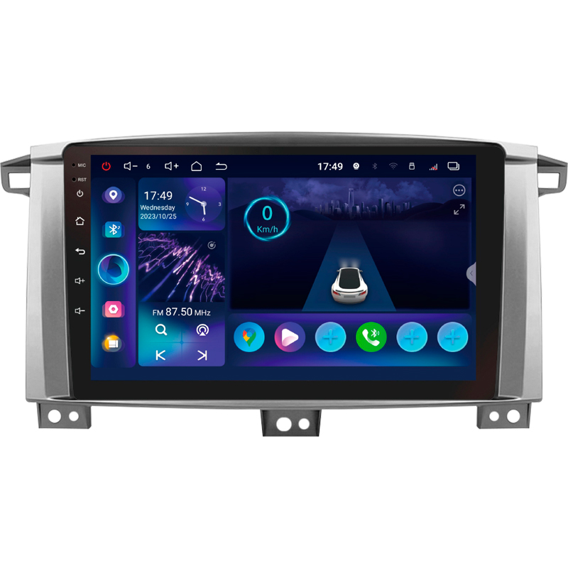 Android head unit SIGMA S9332 ANDROID 13 3+32 Gb 4G DSP Toyota Land Cruiser LC 100-A 2002-2007 (A) 9"