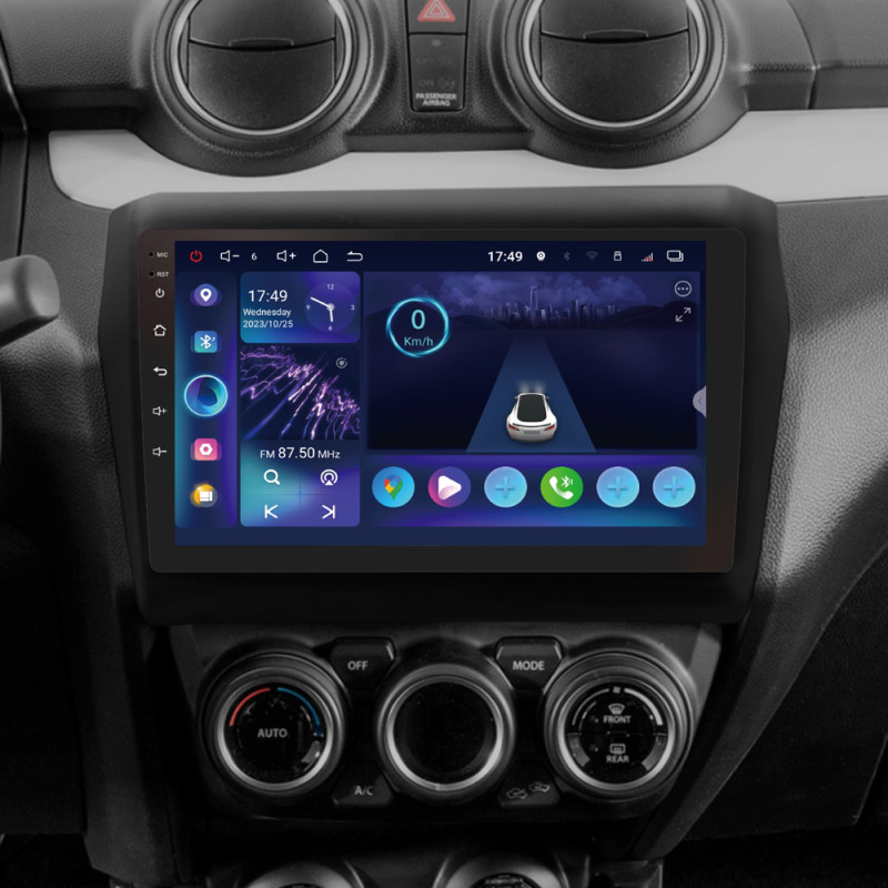 Android head unit SIGMA S9332 ANDROID 13 3+32 Gb 4G DSP Suzuki Swift 5 2016-2020 9"