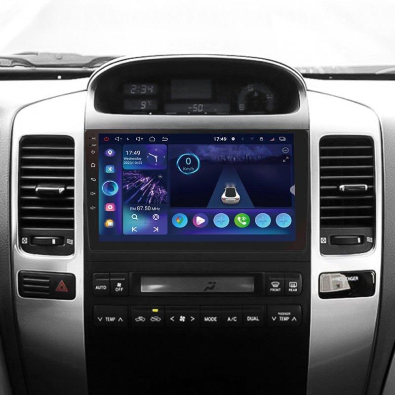 Android head unit SIGMA S9332 ANDROID 13 3+32 Gb 4G DSP Toyota Land Cruiser Prado 120 3 III For Lexus GX470 GX 470 J120 2002-2009 (F1) (A) 9"