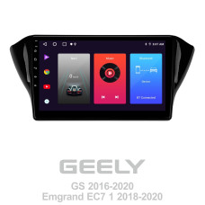 Android head unit SIGMA F10216 ANDROID 10 2+32 Gb Geely GS 2016-2020 Emgrand EC7 1 2018-2020 (F2) 10"